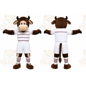 Brown Bull Mascot Costume for Sports Events