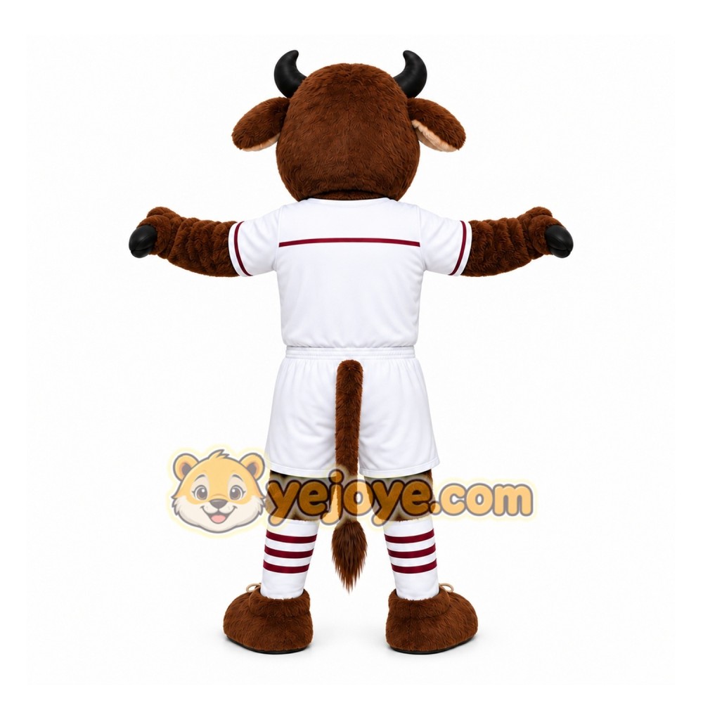 Brown Bull Mascot Costume for Sports Events Brown Bull Mascot Costume for Sports Events