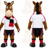 Brown Horse Mascot Costume for Sports Events