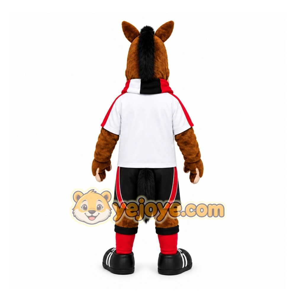 Brown Horse Mascot Costume for Sports Events Brown Horse Mascot Costume for Sports Events