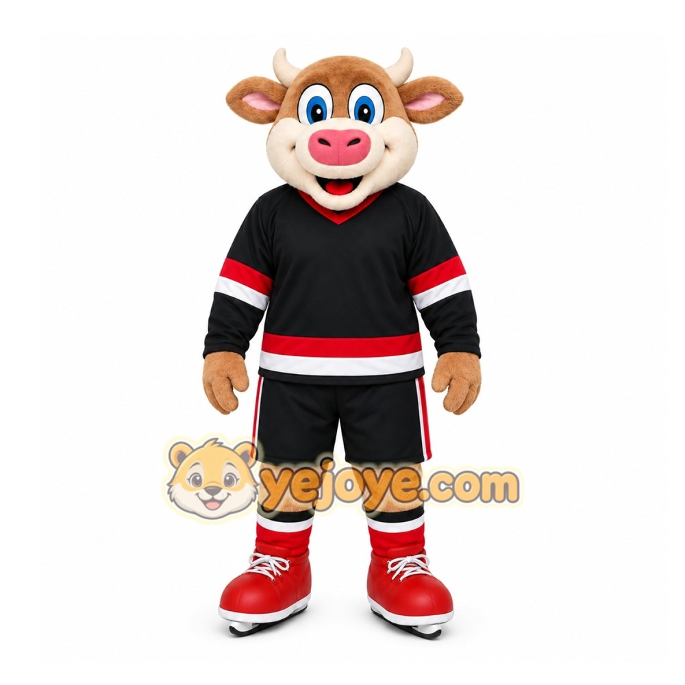 Brown Bull Mascot Costume for Sports Events Brown Bull Mascot Costume for Sports Events