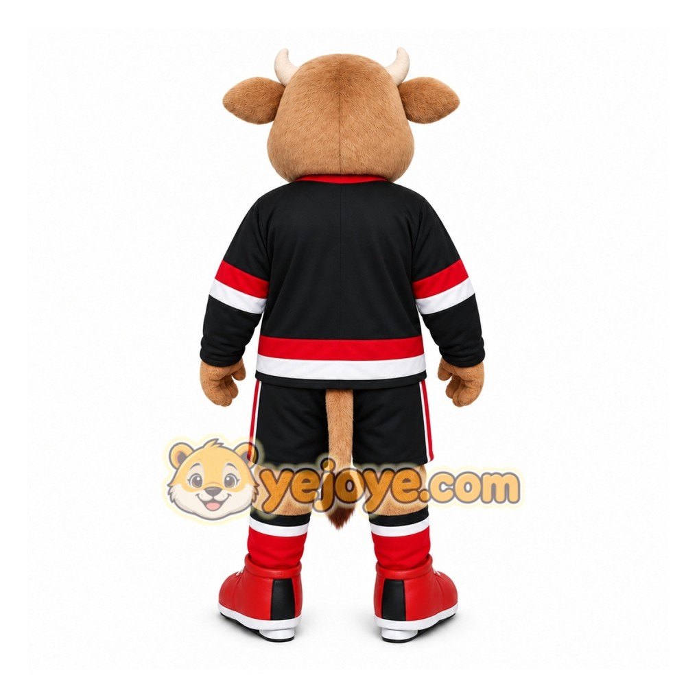 Brown Bull Mascot Costume for Sports Events Brown Bull Mascot Costume for Sports Events