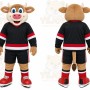 Brown Bull Mascot Costume for Sports Events