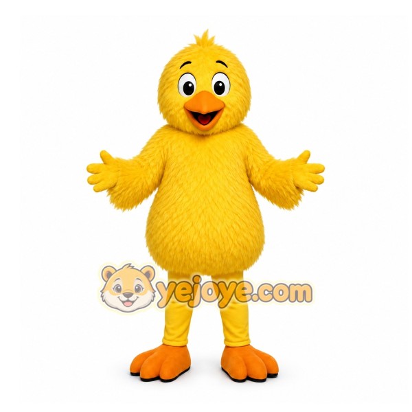 Yellow Chick Mascot Costume for Children's Events Yellow Chick Mascot Costume for Children's Events