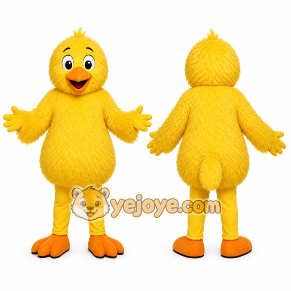 Yellow Chick Mascot Costume for Children's Events