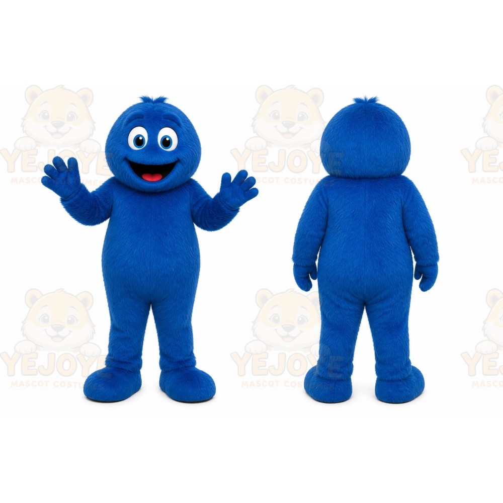 Blue Monster Mascot Costume for Children's Events