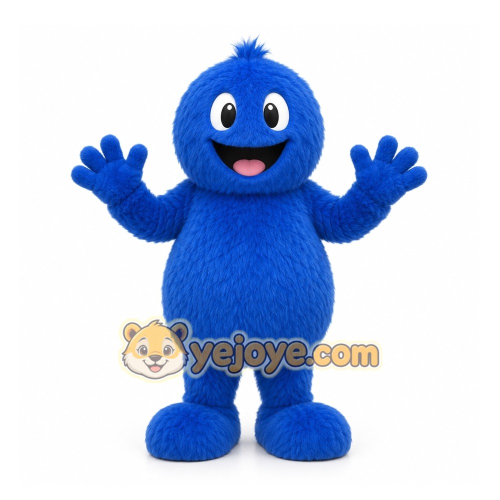 Blue Monster Mascot Costume for Children's Events Blue Monster Mascot Costume for Children's Events