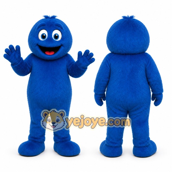 Blue Monster Mascot Costume for Children's Events