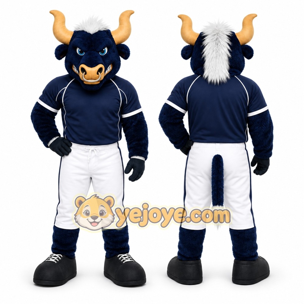 Blue Bull Mascot Costume for Sports Events Blue Bull Mascot Costume for Sports Events