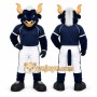 Blue Bull Mascot Costume for Sports Events