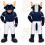 Blue Bull Mascot Costume for Sports Events