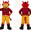 Red Devil Mascot Costume for Events and Promotions