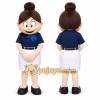 Brown Female Character Mascot Costume for Corporate Events