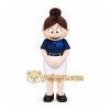 Brown Female Character Mascot Costume for Corporate Events
