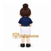 Brown Female Character Mascot Costume for Corporate Events