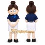Brown Female Character Mascot Costume for Corporate Events