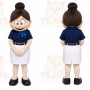 Brown Female Character Mascot Costume for Corporate Events