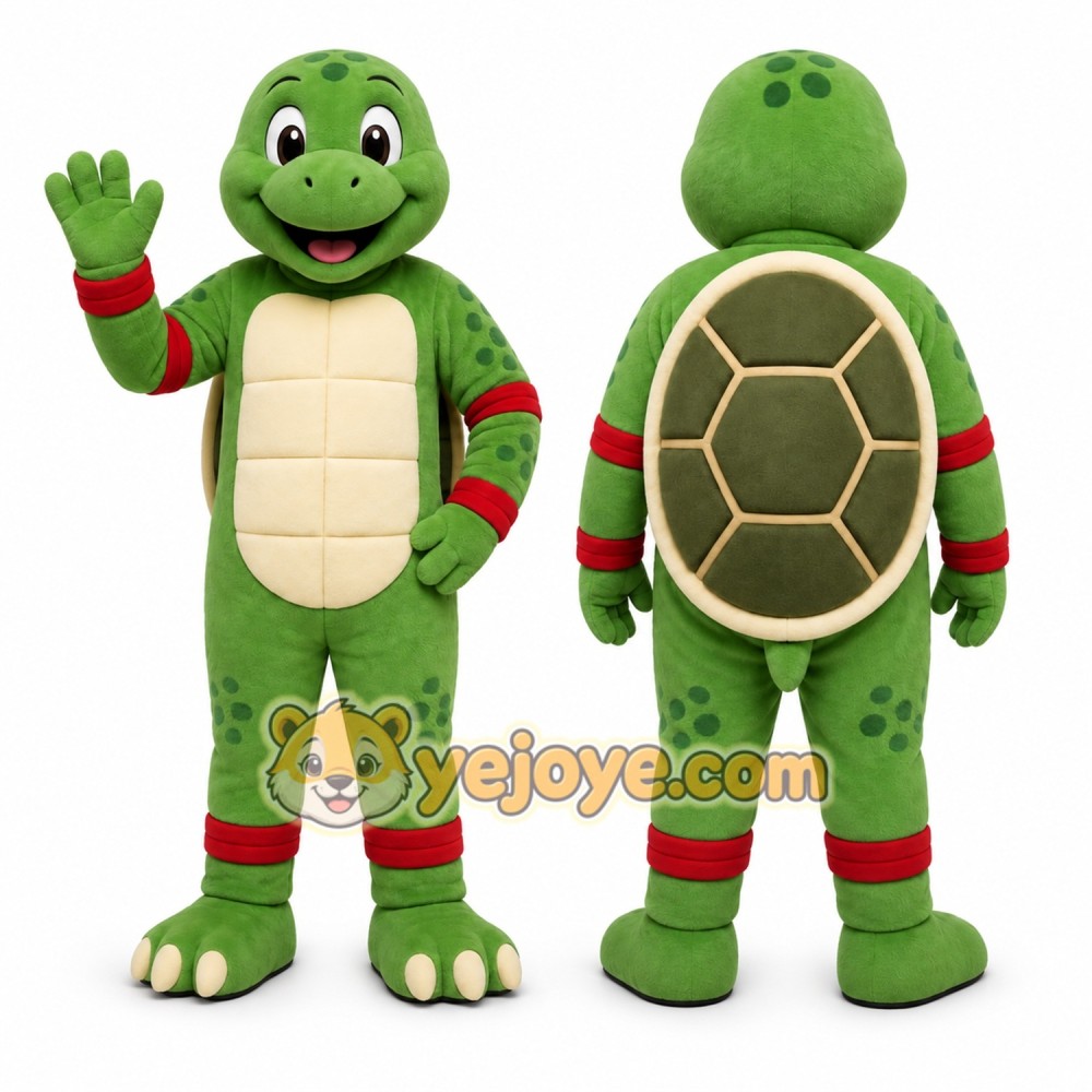 Green Turtle Mascot Costume for Children's Events Green Turtle Mascot Costume for Children's Events