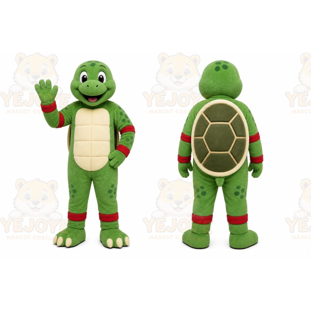 Green Turtle Mascot Costume for Children's Events