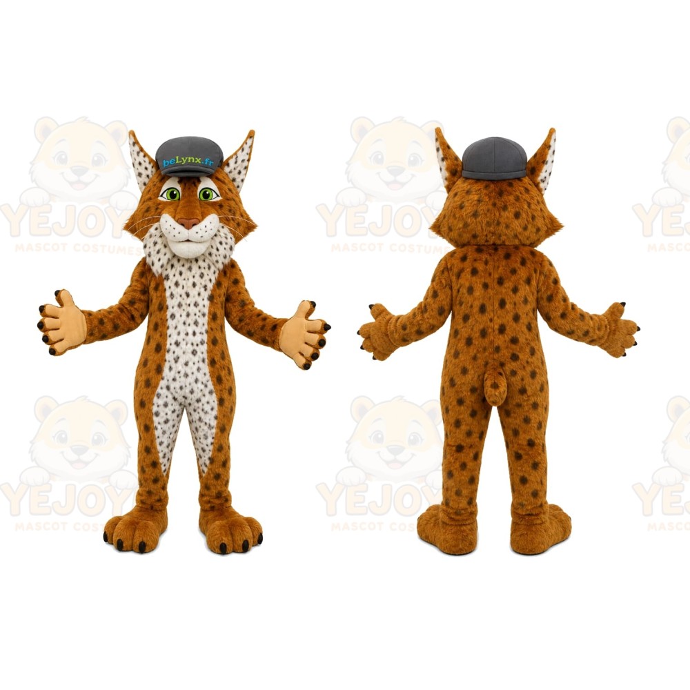Brown Lynx Mascot Costume for Events and Promotions