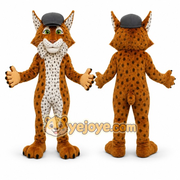 Brown Lynx Mascot Costume for Events and Promotions