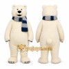 White Polar Bear Mascot Costume for Holiday Events White Polar Bear Mascot Costume for Holiday Events