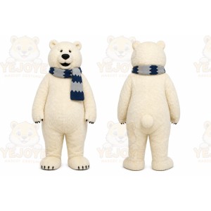 White Polar Bear Mascot Costume for Holiday Events