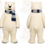 White Polar Bear Mascot Costume for Holiday Events