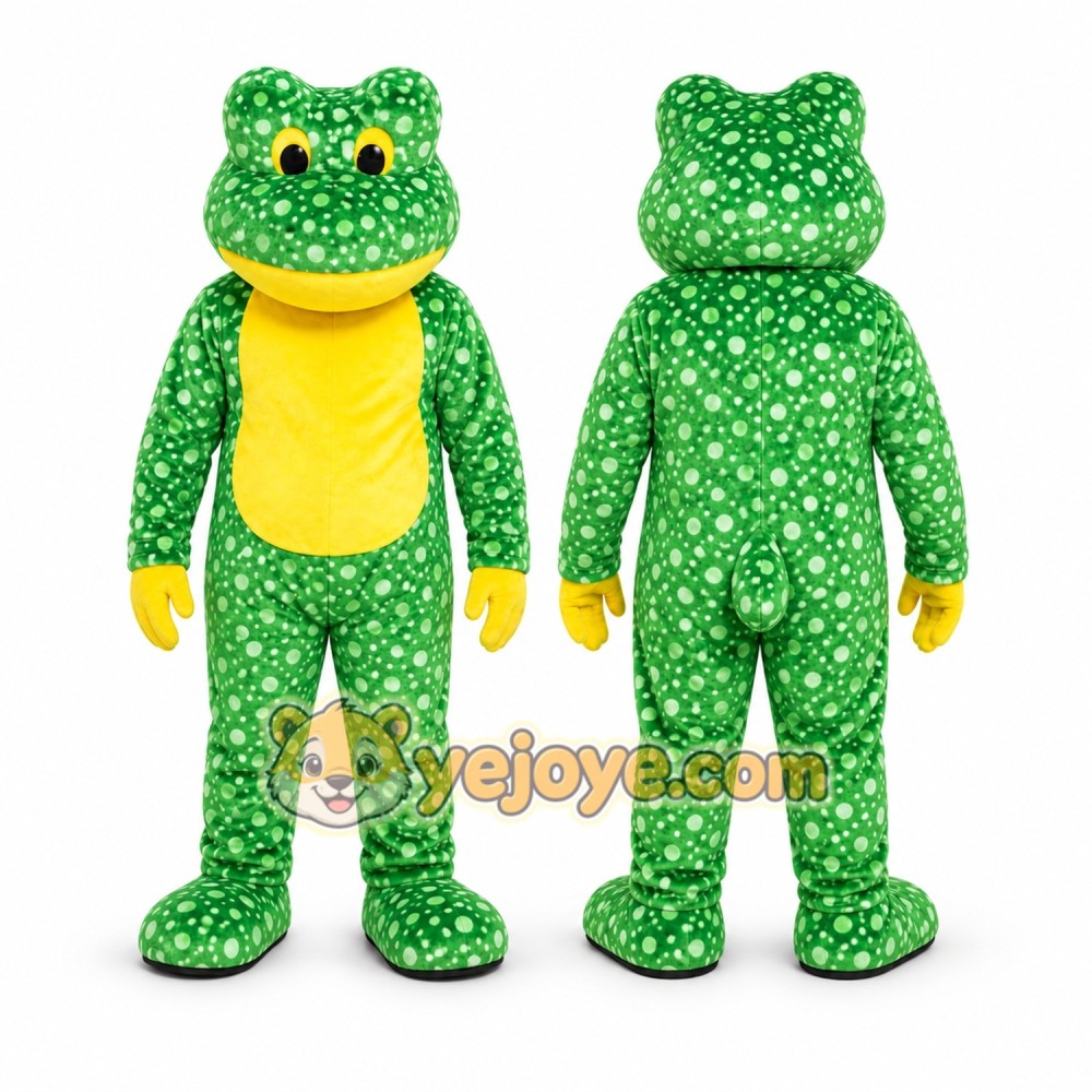 Green Frog Mascot Costume for Children's Events Green Frog Mascot Costume for Children's Events
