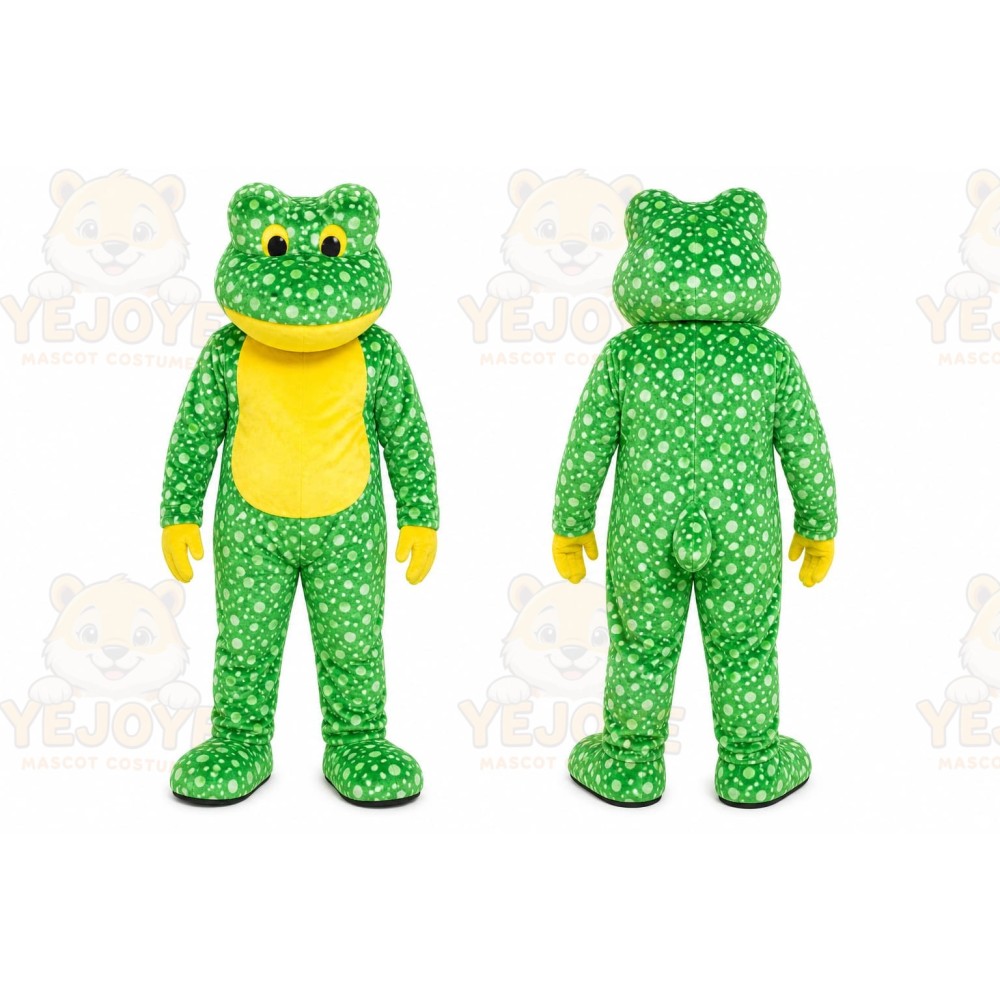 Green Frog Mascot Costume for Children's Events