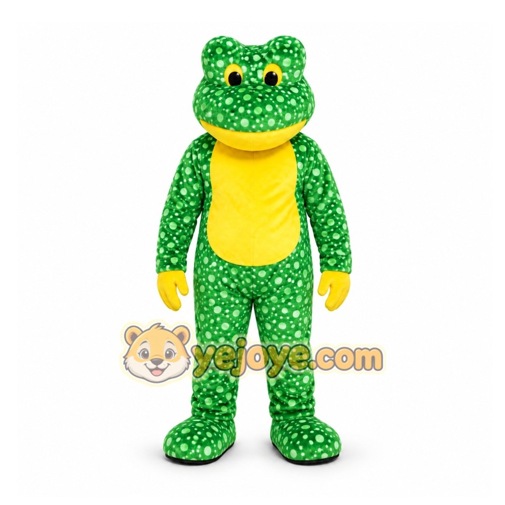 Green Frog Mascot Costume for Children's Events Green Frog Mascot Costume for Children's Events