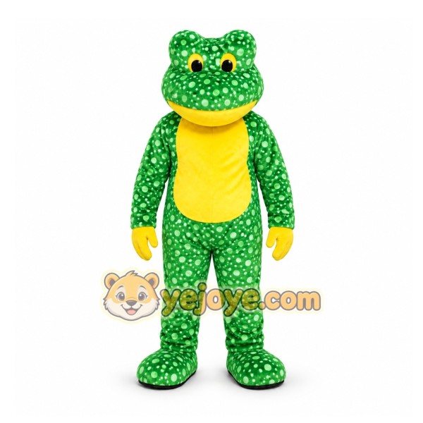 Green Frog Mascot Costume for Children's Events