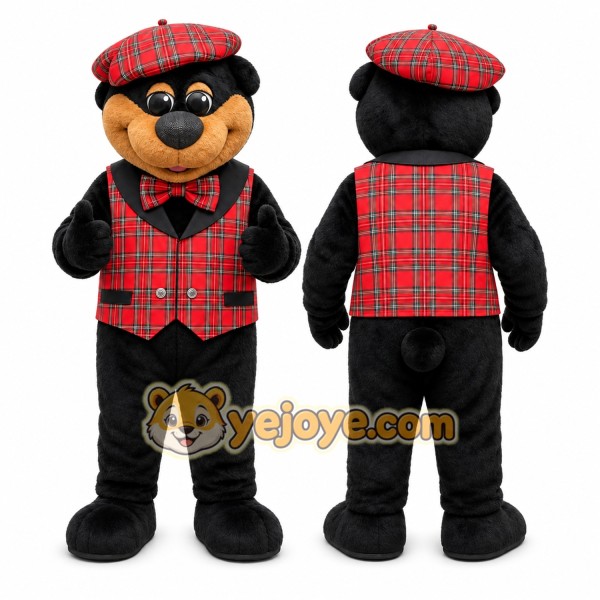 Black Bear Mascot Costume for Events and Promotions