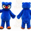 Blue Owl Mascot Costume for School Events
