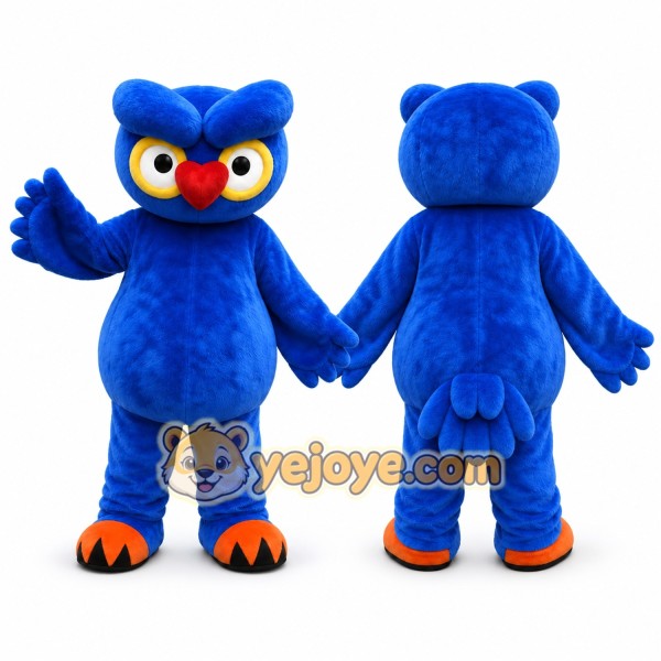 Blue Owl Mascot Costume for School Events