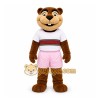 Brown Beaver Mascot Costume for Sports Events Brown Beaver Mascot Costume for Sports Events