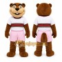Brown Beaver Mascot Costume for Sports Events