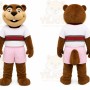 Brown Beaver Mascot Costume for Sports Events