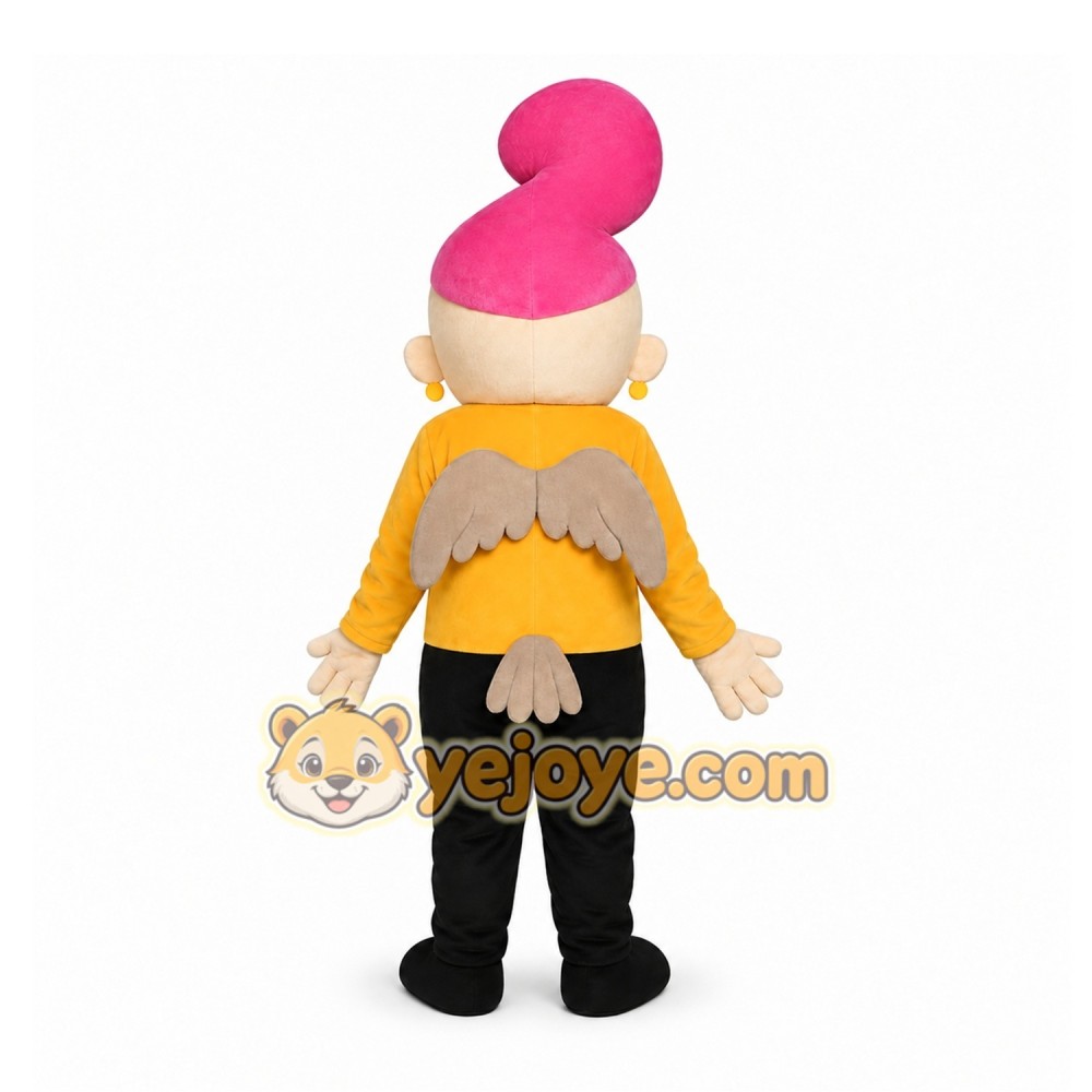 Yellow Fantasy Character Mascot Costume for Children's Events Yellow Fantasy Character Mascot Costume for Children's Events