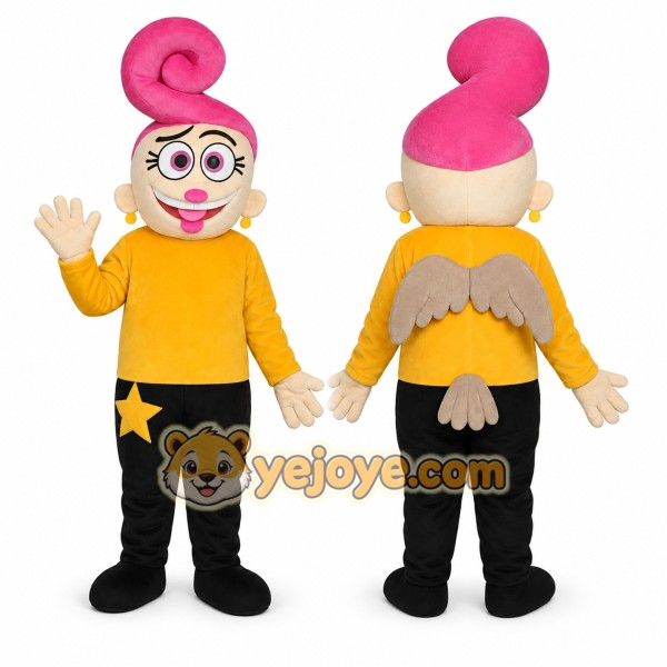 Yellow Fantasy Character Mascot Costume for Children's Events