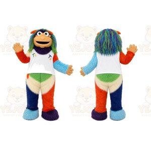 Multicolor Monster Mascot Costume for Children's Events