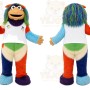 Multicolor Monster Mascot Costume for Children's Events
