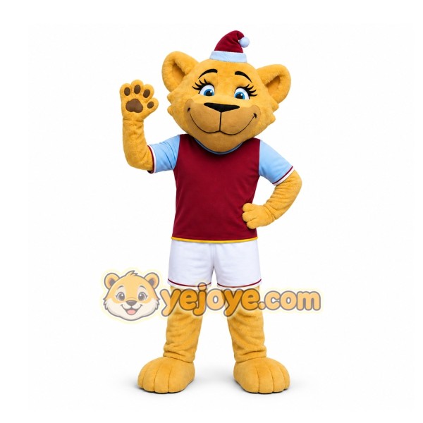 Yellow Cat Mascot Costume for Holiday Events