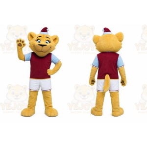 Yellow Cat Mascot Costume for Holiday Events
