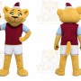 Yellow Cat Mascot Costume for Holiday Events