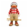 Beige Football Player Mascot Costume for Sports Events Beige Football Player Mascot Costume for Sports Events