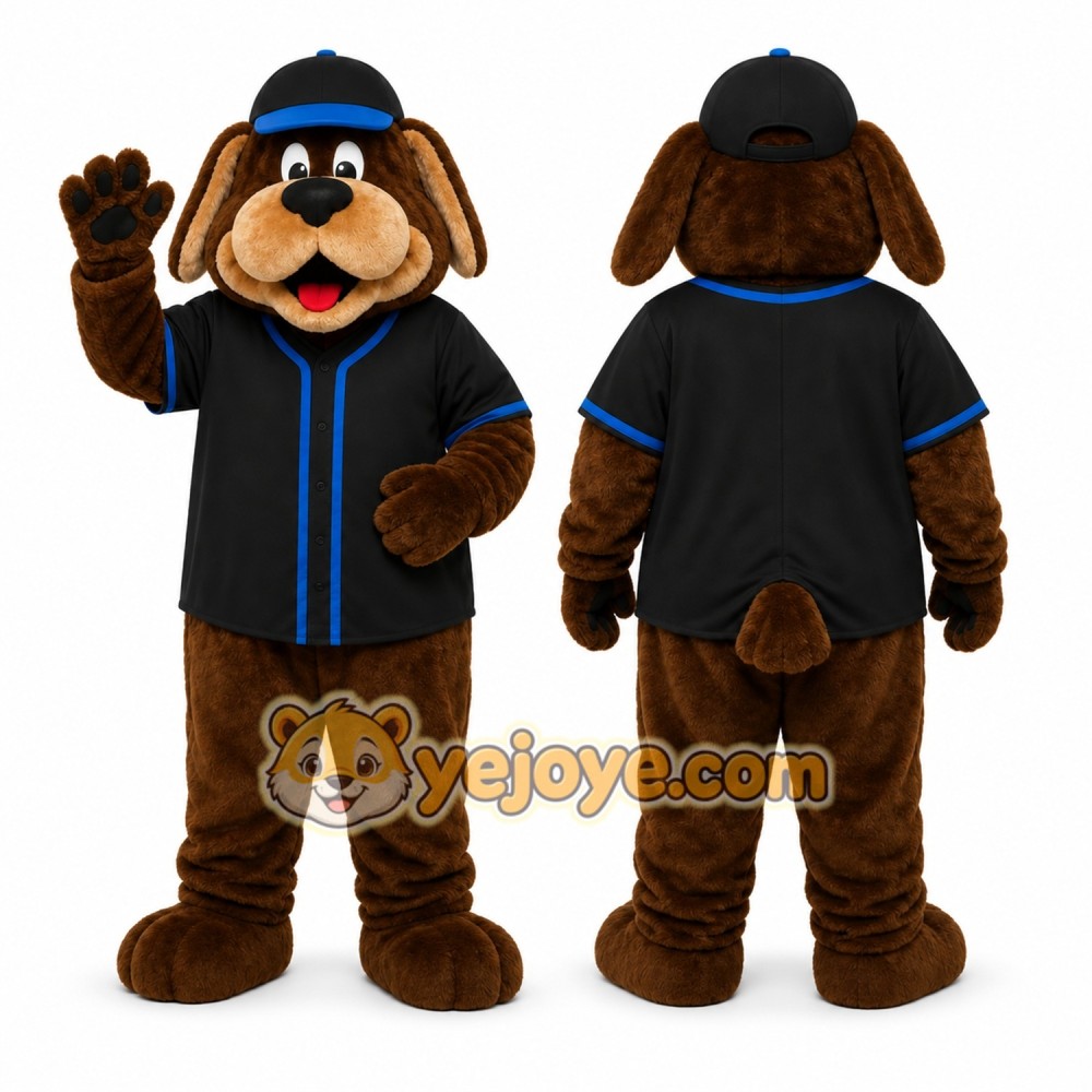 Brown Dog Mascot Costume for Sports Events Brown Dog Mascot Costume for Sports Events