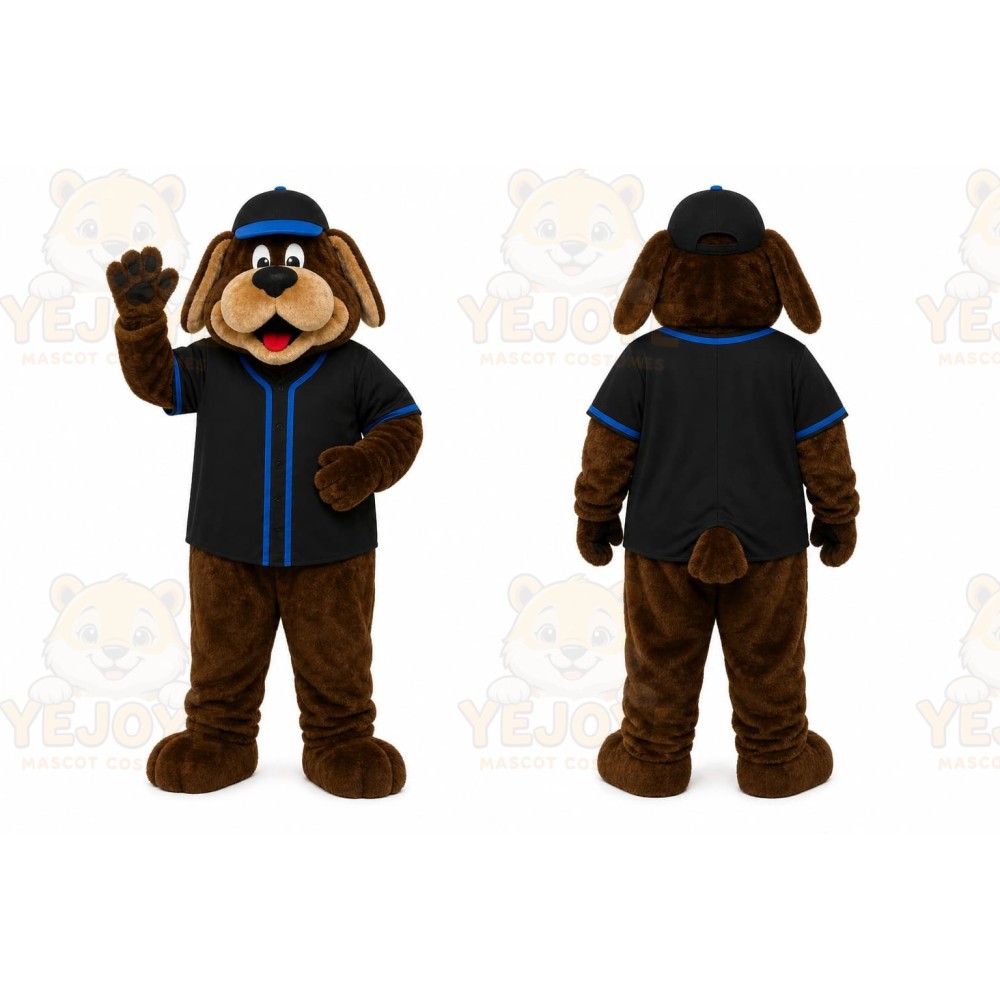 Brown Dog Mascot Costume for Sports Events