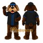 Brown Dog Mascot Costume for Sports Events