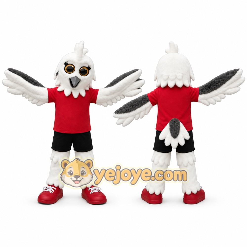 White Eagle Mascot Costume for Sports Events White Eagle Mascot Costume for Sports Events